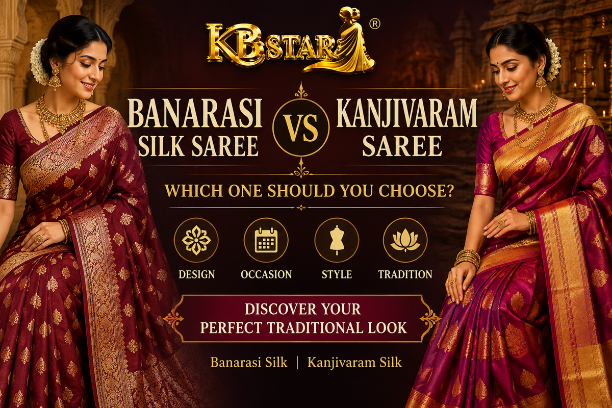 Banarasi Silk Saree vs Kanjivaram Saree: Which One Should You Choose?